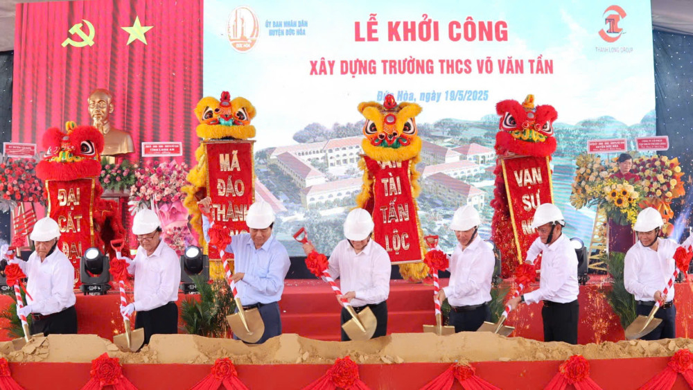 Liên danh Công ty Quảng Thuận Long An trúng gói xây lắp hơn 50 tỷ đồng tại trường THCS Võ Văn Tần